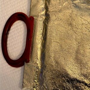 Vintage metallic shop purse